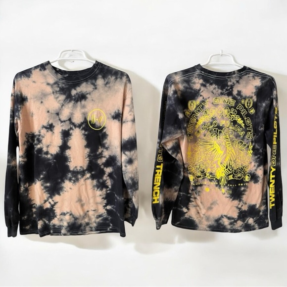 Twenty One Pilots 2019 Sahlo Folina Bandito Tour Tie Dye Long Sleeve Band Tee - Picture 15 of 15